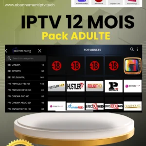IPTV adulte 12 mois
